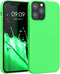 kwmobile Case Compatible with Apple iPhone 12 / iPhone 12 Pro Case - TPU Silicone Phone Cover with Soft Finish - Lime Green...