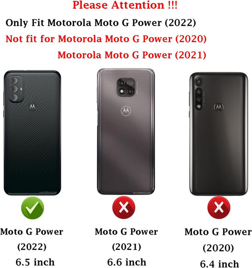 for Moto G Power 2022 case, Motorola G Power 2022 case, with HD Screen Protector, Fashion Flexible TPU Bumper Soft Rubber Protective Case Cove for...
