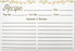 Dekali Designs Rustic Recipe Cards 4x6 Inches (50 Pack) Double Sided Index Cards with Cute Floral Design...