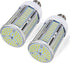 2 Pack 400W Equivalent LED Corn Light Bulb 6000 Lumen Led Corn Bulb 50W Super Bright 5000K Daylight White E26/E27 Base LED Light Bulb for Home Gar...