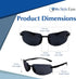 In Style Eyes Original Lovin Wrap Around Bifocal Reading Sunglasses - Rimless, UV Protection - Non-Polarized Lens - Black - 1.5x...