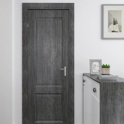 CRE8TIVE Dark Grey Wood Contact Paper 12"x80" Self Adhesive Faux Wood Wallpaper Peel and Stick Countertops Waterproof Thick Rustic Wood Grain Viny...