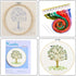 Full Range of Embroidery Starter Kit with Pattern, Kissbuty Cross Stitch Kit Including Embroidery Cloth with Plant Pattern, Bamboo Embroidery Hoop...
