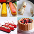 Finger Biscuit Silicone Mould, 2Pack 8 Cavities Finger Shaped Molds Granola Bars Twinkie Cake Pan Rectangular Strip Mold for Baking Energy Bars, C...