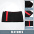 Car Hand Sewn DIY Steering Wheel Cover Breathable Comfortable 38cm Stitch on Wrap Cover Suede Red Black Stitches Red...