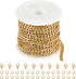 Jabogrii 16.4 Feet Gold Chain for Jewelry Making Stainless Steel Jewelry Making Chains Curb Cuban DIY Necklace Bracelet Flat Chain Findings...