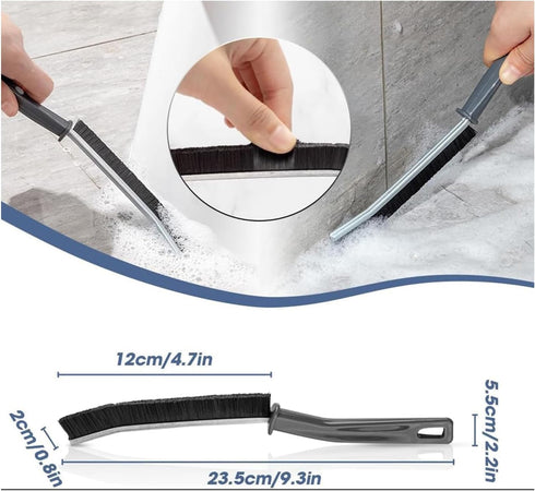 3 Pcs Crevice Cleaning Brush, New Multifunctional Gap Cleaning Brush, Bathroom Gap Brush,Small Cleaning Brushes, Hard Bristle Cleaning Brush, Narr...