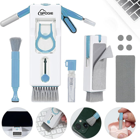 11-in-1 Keyboard Cleaning Kit, Laptop Cleaning Kit Keyboard Brush Cleaner Electronics Cleaner for Cell Phone/Earbuds/Camera Lens/Computer with Mul...