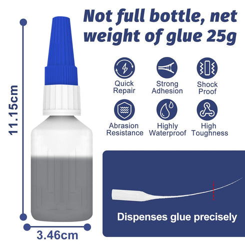 50g Rubber Glue, Glue for Rubber, Rubber Adhesive for Instant Bonding and Repairing Between Rubber and Rubber, Rubber and Other Materials, for Rub...