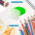 Dual Hole Pencil Sharpener - 24 Pieces Pencil Sharpeners Manual with Lid for School Home Office,Angel Tree Compact Handheld Pencil Sharpener Assor...
