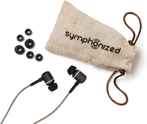 Symphonized MTRX 2.0 Premium Wired Earbuds - Wood In-Ear Headphones with Microphone & Volume Control, Noise Isolation - Corded Ear Buds for Androi...