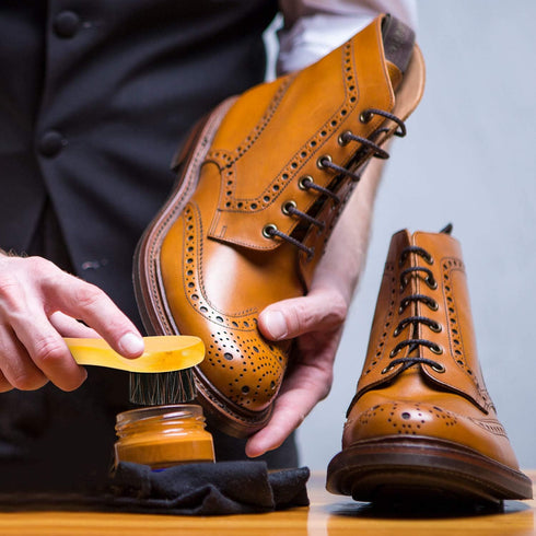 Jovitec 3 Pieces Shoe Polish Brush Saddle Soap Horsehair Applicator Brush Shoe Shine Clean Dauber Brush for Leather Boot Bag Cleaning...