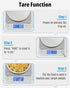 NEXT-SHINE Gram Scale, Digital Pocket Scale Portable Mini Size 500g x 0.01g with Back-Lit LCD Display Stainless Steel Platform Grams Ounces for Co...