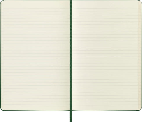 Moleskine Classic Notebook, Hard Cover, Large (5" x 8.25") Ruled/Lined, Myrtle Green, 240 Pages...