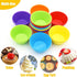 Silicone Cupcake Baking Cups 24 Pack, Reusable & Non-stick Muffin Cupcake Liners Holders Set for Party Halloween Christmas, Easy Clean Pastry Muff...