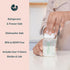 Ameda Breastmilk Storage Bottles with Lock-Tight Cap | 4.4 Ounce Breast Milk Storage Containers for Fridge (4 Count) | Breastmilk Storage Bag Alte...