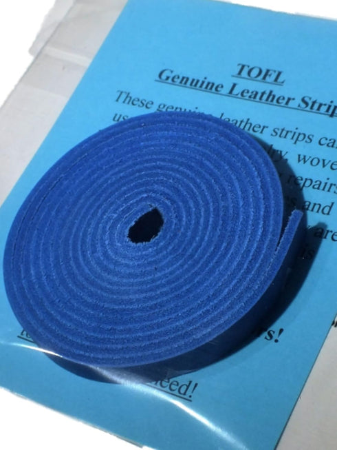 TOFL Genuine Top-Grain Leather Strap | 72 Inches Long | 3/8 Inch Wide | 1/8 Inch Thick (7-8 oz) | 1 Leather Strip for DIY Arts & Craft Projects, C...