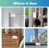 HENDUN Wireless Remote Door Alarm When Opened, Windows Open Alarms, Magnetic Security Sensor, Pool Safety for Kids, Alzheimer's Care...