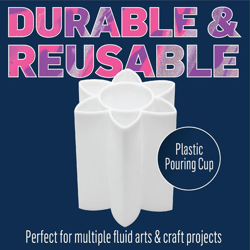 FolkArt, Flower Drizzle Open Cup Perfect for Fluid Paint Pouring Arts and Crafts Projects, 50423...