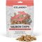 Icelandic+ Mini Fish Chips: Salmon 2.5oz - Dog Treats, for Training & Small Dogs, 2 Ingredient Air-Dried Crunchy Chips...