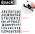 Outus 576 Pieces 8 Sheets Letters Stickers Self Adhesive Vinyl Letter Alphabet Number Stickers Mailbox Numbers Sticker, Decals for Classroom Decor...