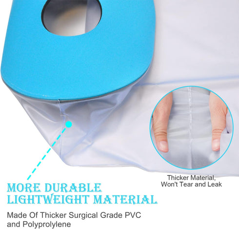 Asunby Waterproof Cast Covers for Shower Leg Kids Wound Barrier Bandage Protector Child for Bath,Watertight Cast Bag long for Foot Ankle Orthopedi...