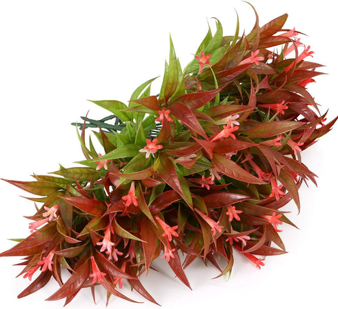 Artificial Flowers 8PCS Fake Red Spray Morning Glory Plants Shrubs Greenery Bouquet for Your Home Kitchen Table Centerpieces Arrangements Indoor O...