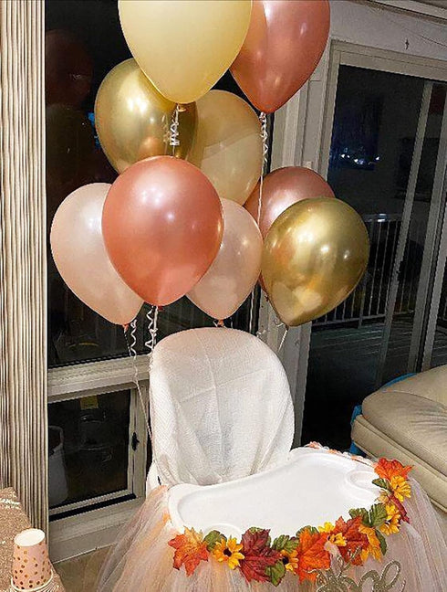 Boho Rainbow Party Decorations/Boho Balloons Birthday Balloons for Women Rose Gold Cherry Pink/Rose Gold 2025 Cherry Pink of 15pcs...