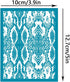 OLYCRAFT 4x5 Inch Clay Stencils Snakeskin Pattern Silk Screen for Polymer Silk Screen Stencils Abstract Snakeskin Mesh Transfer Stencils Animal Th...