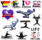 12Pcs Gymnast Shoe Charms for Clog Sandals Bracelets Decoration, Gymnastics Charms...