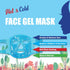 Face Gel Mask Cooling, Cold And Hot, Reduce Puffiness, Dark Circles, Swelling, Headache, Ice Pack Reusable, Skin Care, Therapy (Face Mask Blue)...