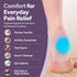 BraceAbility Heel Spur Cups | Medical-Grade Silicone Plantar Fasciitis Insole Cushion Pads, Gel Foot Orthotic & Shoe Insert Protectors (Pair - Med...