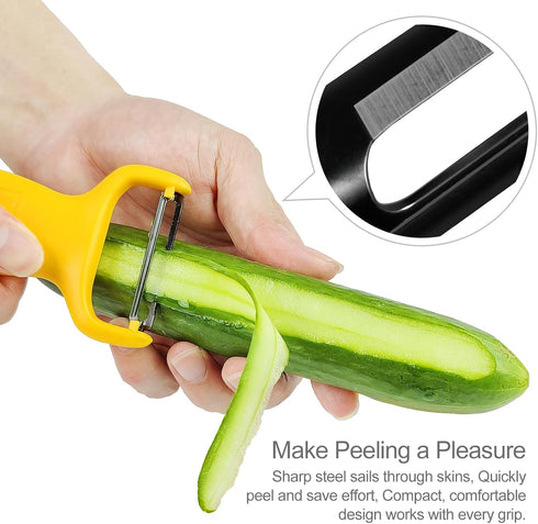 Original Corn Grater, Corn Peeler, Cheese Shredder, Bottle Opener and Pizza Cutter, Kitchen Gadgets 5 Piece Set(Yellow)…...