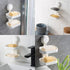 LEVERLOC Soap Dish Holder for Shower Double Layer Suction Cup Wall Mounted NO-Drilling Self Draining Removable Waterproof Strong Suction Bar Soap ...
