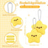 25 Sets Back to School Gifts Star Keychain Cute Plush Star Keychains You Are a Star Cards Organza Bags for School Students...