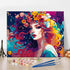 DIY Paint by Number Girl Paint by Numbers for Adults Beautiful Women Flowers Adult Paint by Numbers Kits on Canvas Abstract Style Paint by Numbers...