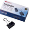 Officemate International Corp. 99050 Binder Clips,Medium,1-1/4-Inch Wide,5/8-Inch Cap, 12/BX, Black/Silver...