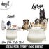 Dogit Elevated Dog Bowl, Stainless Steel Dog Food and Water Bowl for Small Dogs, White, 73745...