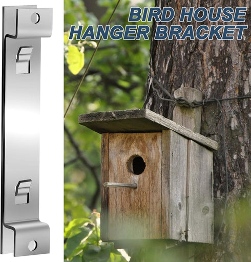 2 Sets Bird House Hanger Brackets, Bird House Mounting Bracket, Bird House Bracket Racks, Bird House Rack Support for Hanging Outside Birdhouse, O...