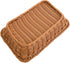 Yarlung 3 Pack Imitation Rattan Woven Bread Baskets, 11.8 Inch Poly Wicker Fruit Baskets for Food Serving, Display, Vegetables, Home Kitchen, Rest...