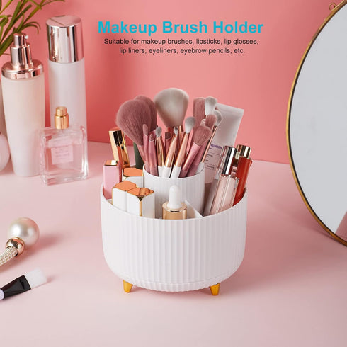 Desk Pencil Pen Holder, 5 Slots 360° Degree Rotating Pen Organizers for Desktop Desk Storage Organizer Stationary Suppliers Organizer Cute Pencil ...
