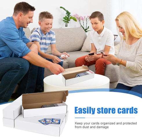 Yexiya 3 Pcs 800-Count Storage Box Card Holders for Trading Cards Sports Card Collector Box Trading Card Organizer for Trading Gaming Sports Cards...