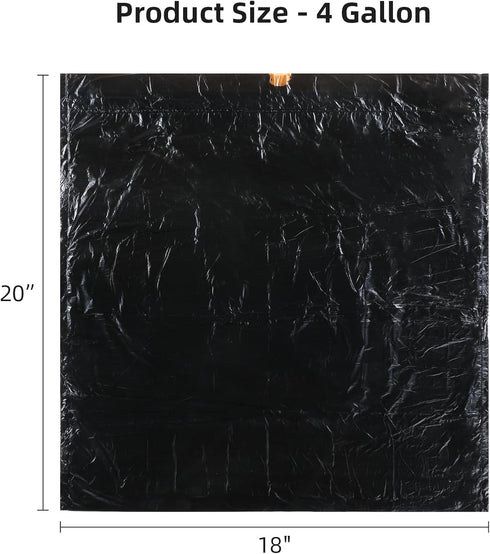 funest Trash Bags, 4 Gallon Small Drawstring Garbage Bags 75 Counts, Thick Plastic Wastebasket Liners for Bathroom Toilet Office Bedroom...