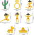 30Pcs Hanging Swirl Bachelorette Party Decorations, Funny Bridal Shower Party Supplies, Glittery Mexican Cactus Man Ring Garland Engagement Weddin...