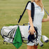 2 Pack Tri-fold Golf Towel Set, Microfiber Fabric Waffle Pattern Towels, Outdoor Sport Towels Heavy Duty Carabiner Clip (2 Pcs) (Greenx2)...