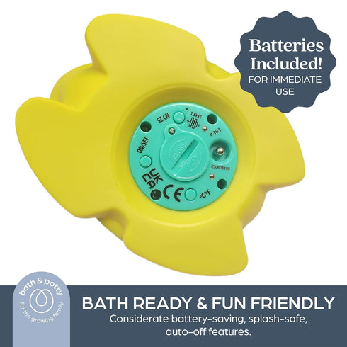 Dreambaby Baby Bath & Room Thermometer - Floating Turtle Toy for Water Temperature Monitoring - Turtle Temperature Monitoring for Newborns, Infant...
