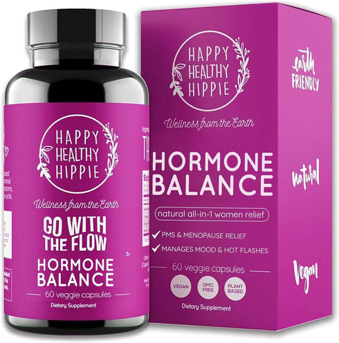 Hormone Balance for Women – PMS Support Supplement, Menopause & Perimenopause | Bloating Relief, Menstrual Cramp, Mood, PMDD | Chasteberry Supplem...