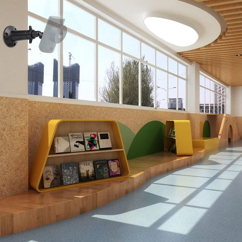 Wall Mount Compatible with SimpliSafe SimpliCam 1080p Wired Indoor Home Security Camera, 360 Degree Adjustable Aluminium Wall Mounting Bracket for...