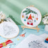 BEUNITONE 4PCS Christmas Gnomes Embroidery Kit Xmas Tree Stamped Cross Stitch Kit Snowflake Mistletoe Needlepoint Kit for Adult Beginner with Inst...