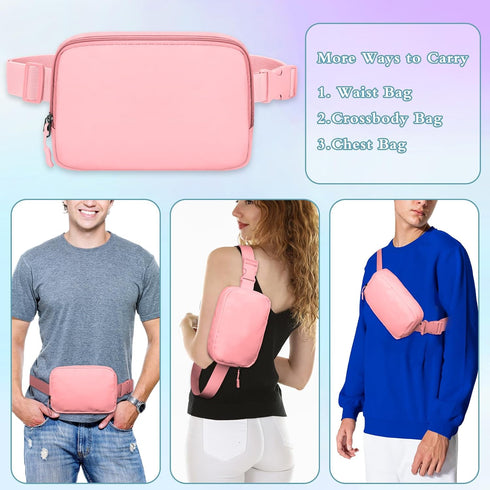 Fanny Packs For Women Men - Fanny Pack Crossbody Bags - Over The Shoulder Fanny Pack - Belt Bag With Adjustable Strap - Fashion Cross Body Fanny P...